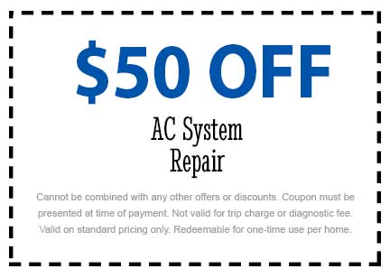 Discount on AC System Repair